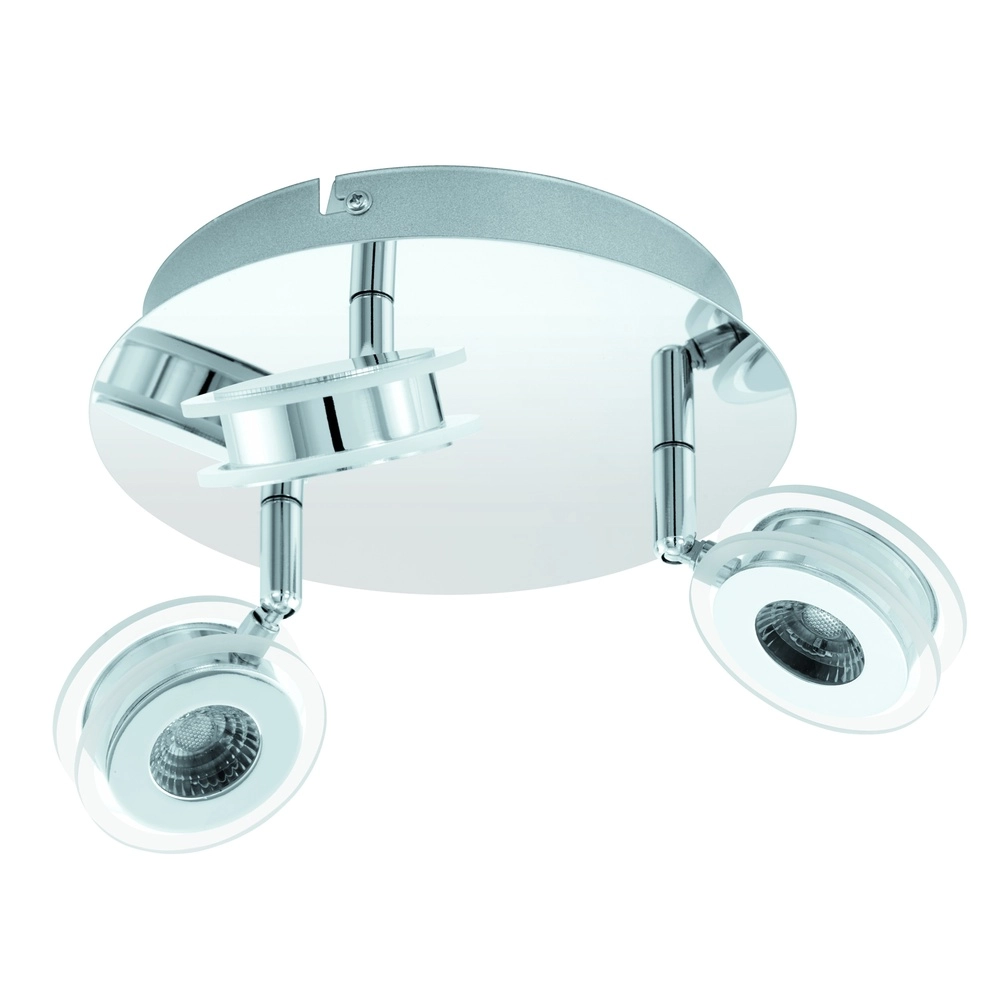 Ceiling lamp Sarolo 3-light chrome
