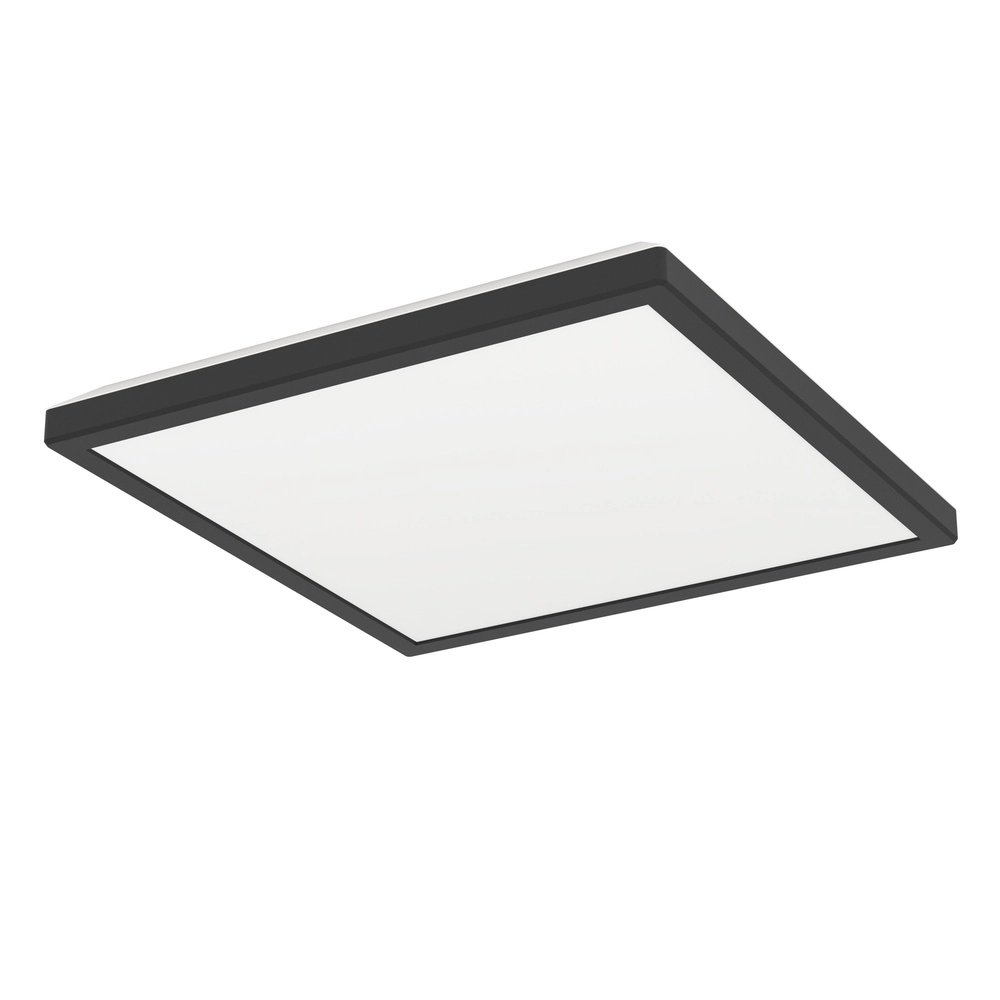 Bathroom ceiling light Rovito Square - Black - 29x29cm