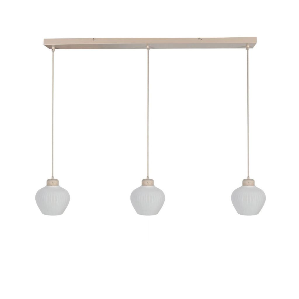 3-light pendant lamp Travino Sand brown Steinhauer 8712746184372