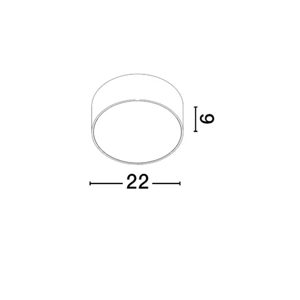 Round ceiling lamp Judi Ø 21cm white Lyora 5212017453822