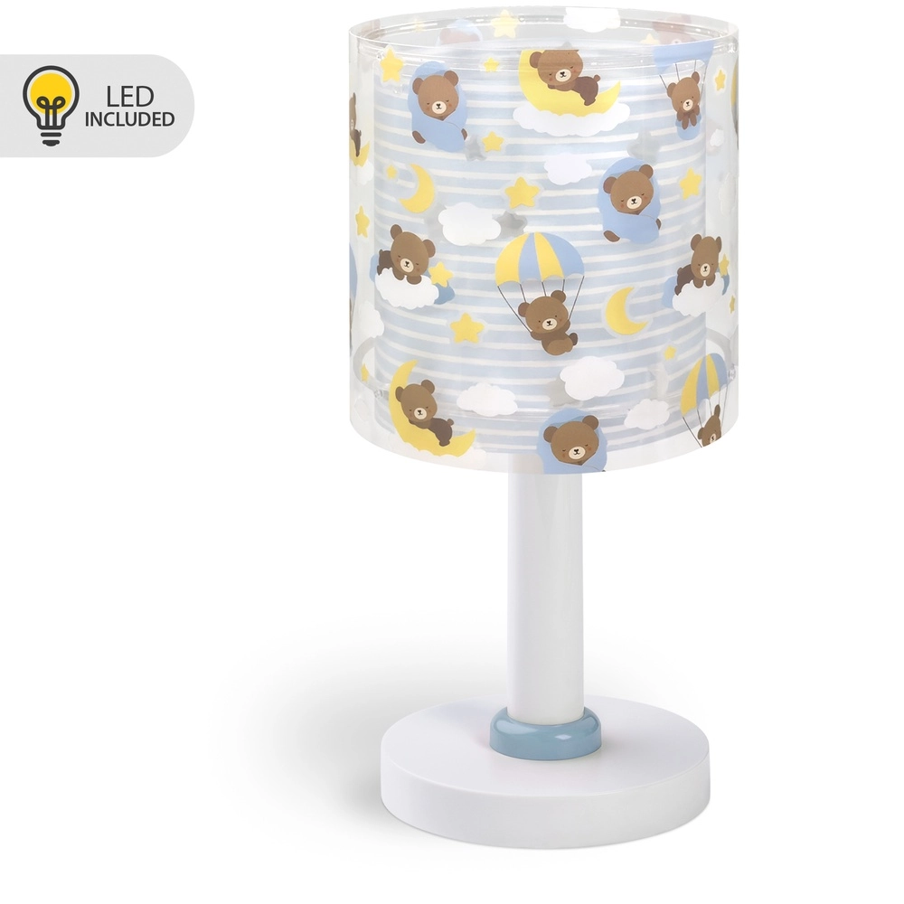 Children's room table lamp Baby Teddy blue
