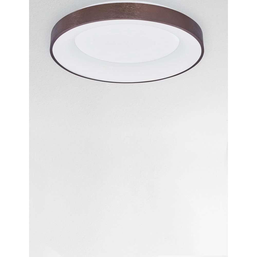Ceiling lamp Rando Thin coffee brown Ø 60cm Lyora 5212017420121