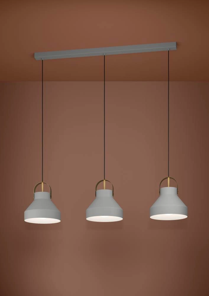 Gray 3L hanging lamp Estepona 107cm Stars of Light 9008606243334
