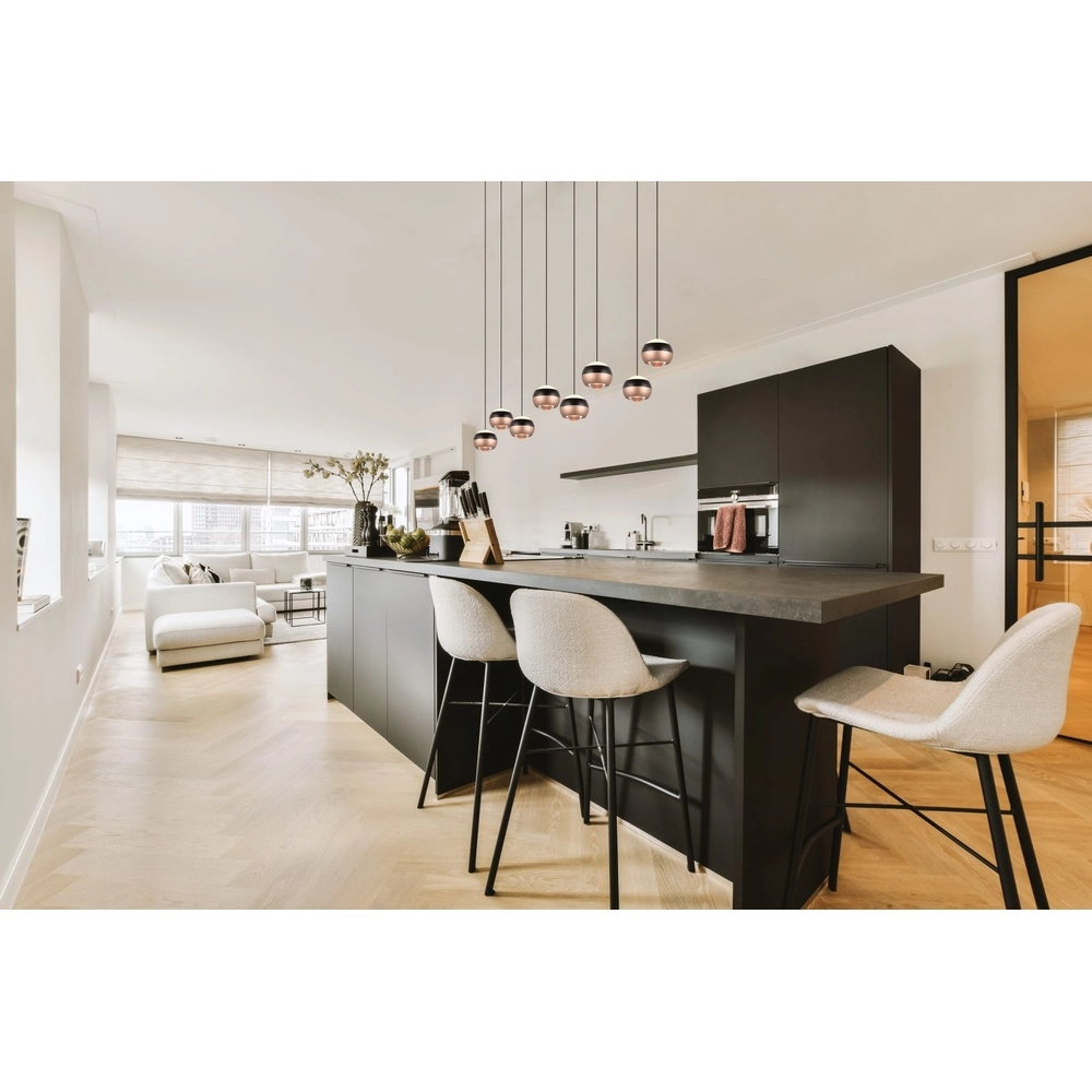 Design pendant lamp Orbit 8-light straight Trio 4017807578850