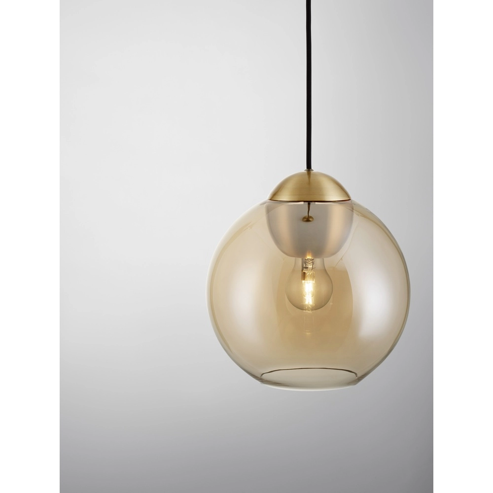 Design pendant lamp Midori Amber glass Lyora 5212017434241