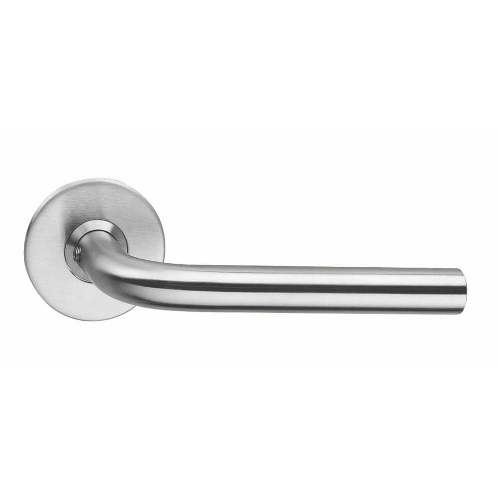 Tight door handle Recht Stainless steel