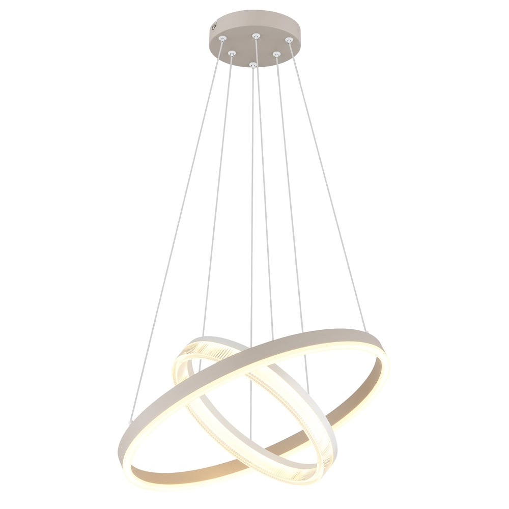 Modern pendant lamp Zara sand brown Ø 50cm Globo 9007371573073
