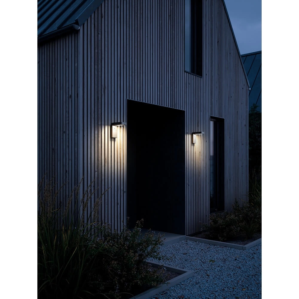 Solar wall lamp Alya black Nordlux 5704924004971