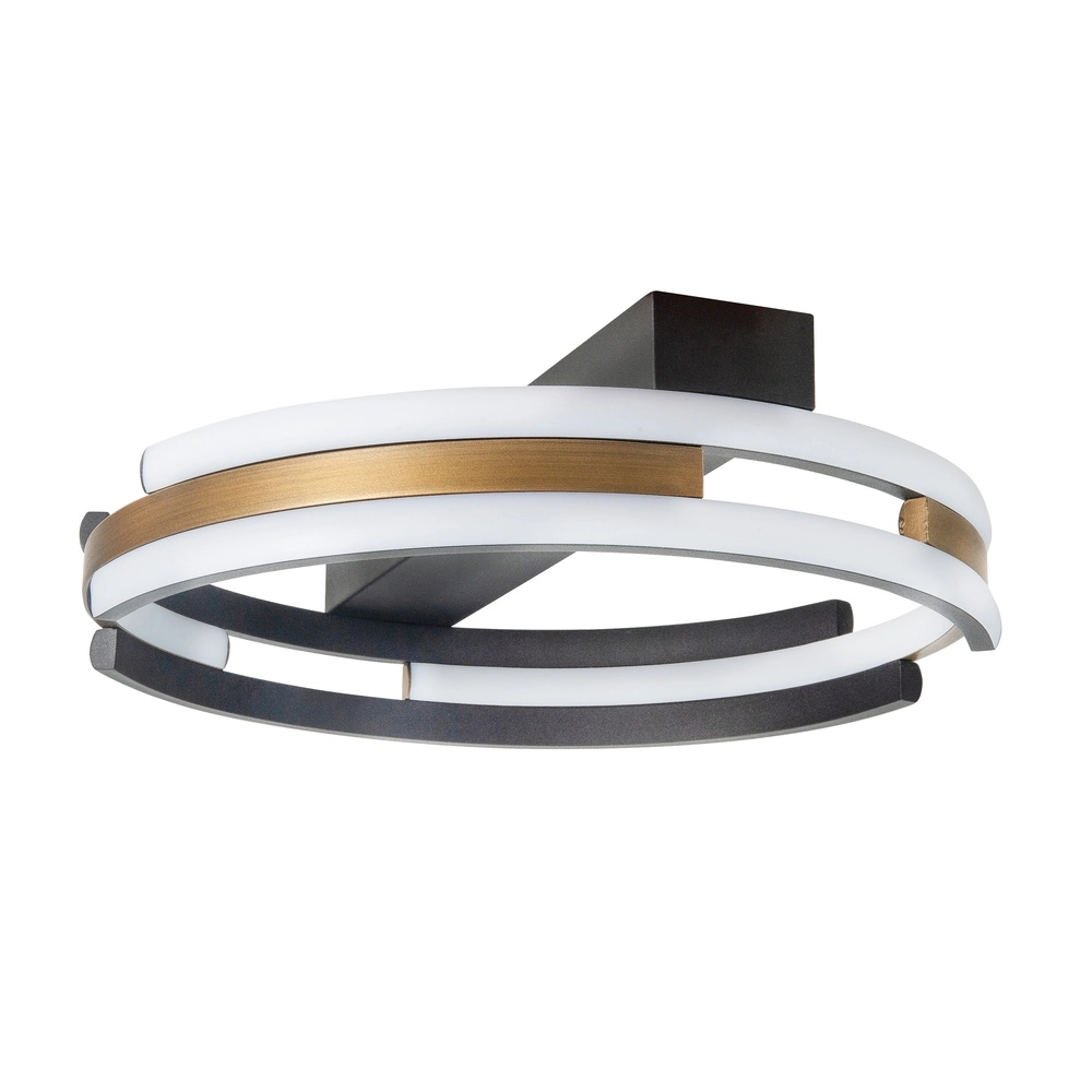 Ceiling lamp Orion black with copper bronze Ø 40cm