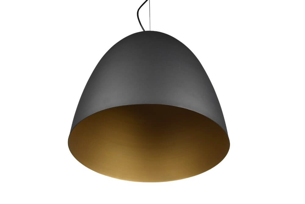 Black pendant lamp Tilda Ø 40cm Trio 4017807522389