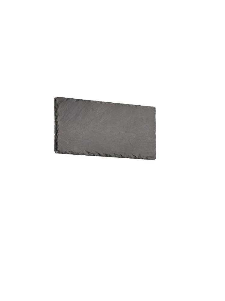Slate wall lamp Raven Square 25cm slate gray