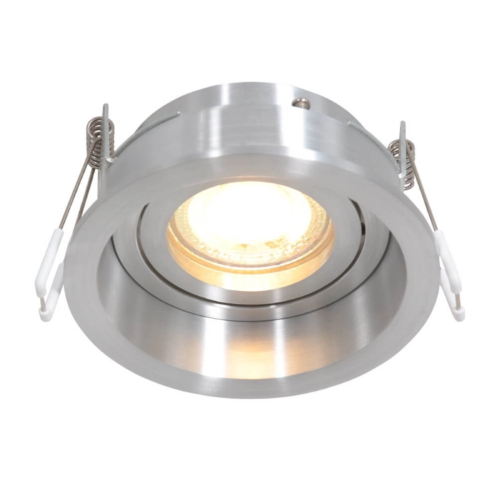 Brushed recessed spotlight Pelite spot Ø 10cm