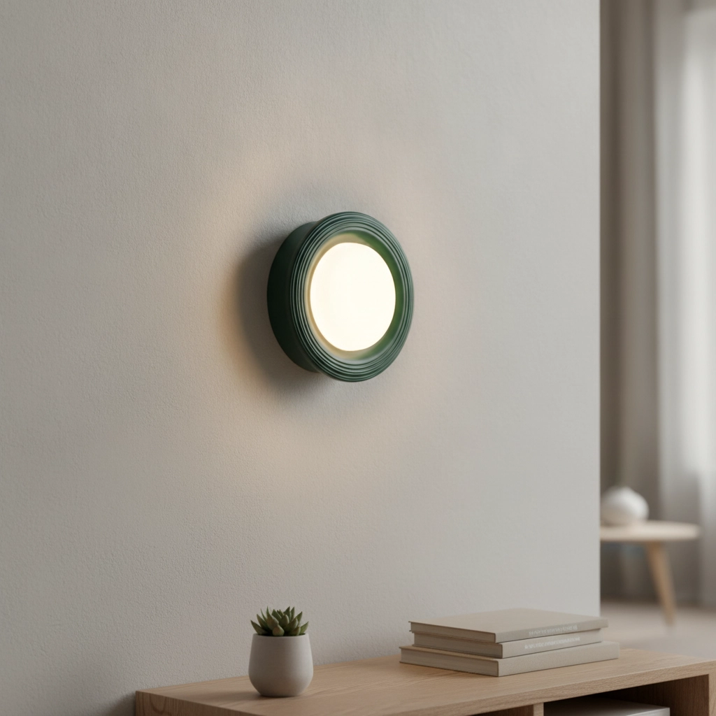 Wall lamp Orbique green Ø 16cm