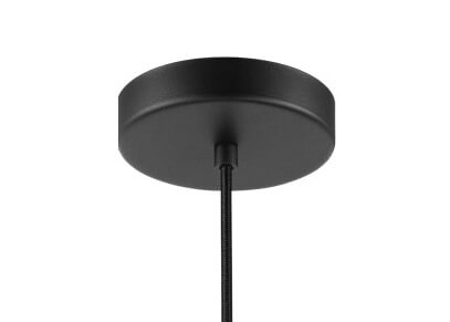 Glass hanging lamp Keyns black with smoke glass Eglo 9002759324667