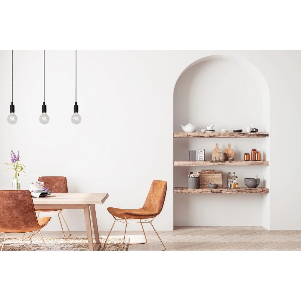 Pendant lamp Fix 3-light black Lucide 5411212082725