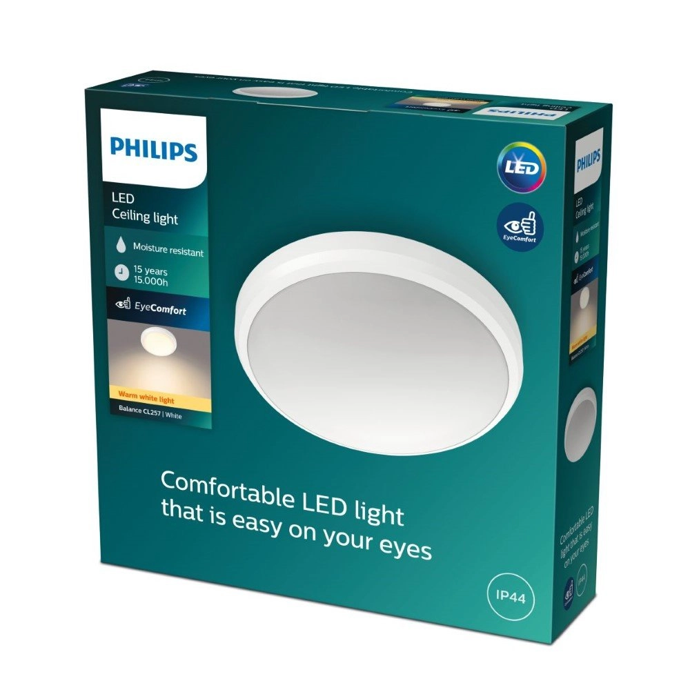 Bathroom Ceiling lamp Balance Ø 22.5 cm Philips 8718699778873