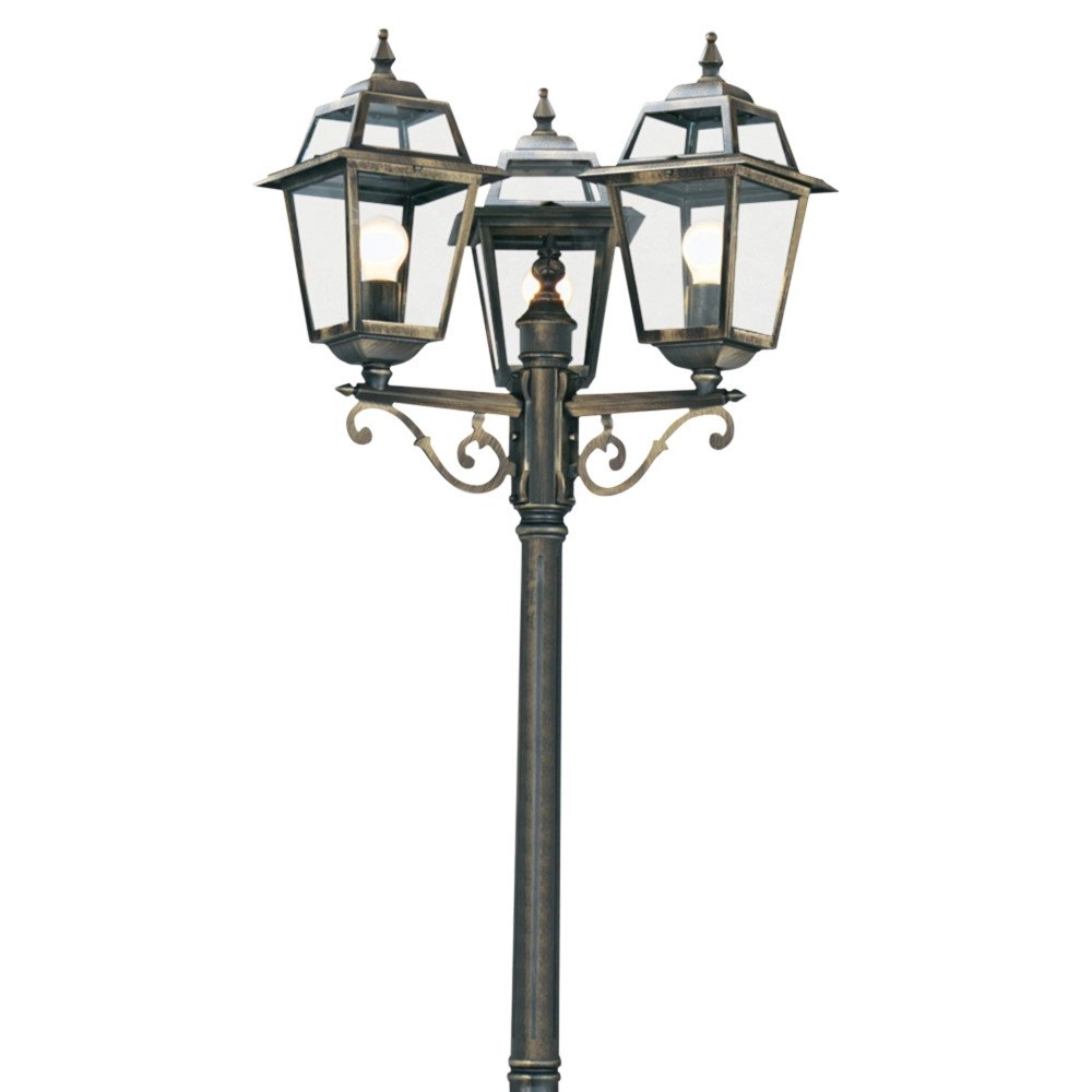 Classic outdoor lantern New Orleans 3-light bronze brown Searchlight 5013874309921
