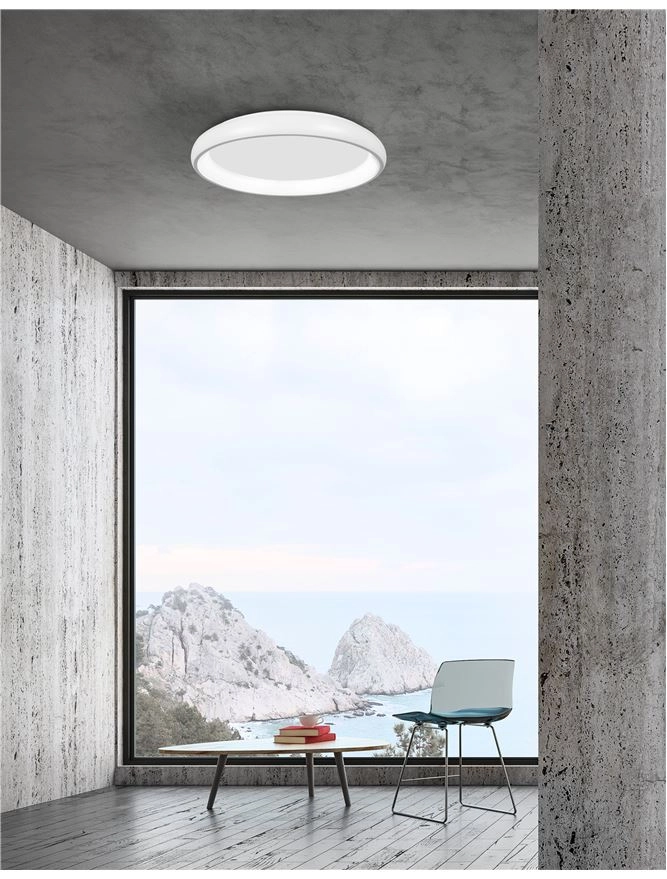 Ceiling lamp Albi white Ø 61cm Lyora 5212017416971