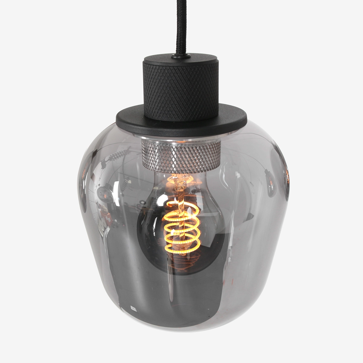 Smoke glass hanging lamp Reflexion Steinhauer 8712746135589