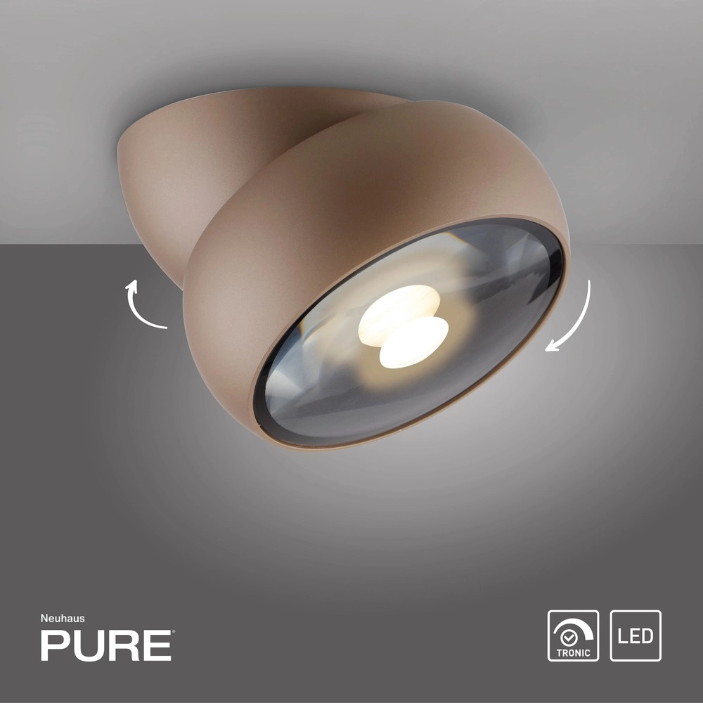 Bronce surface-mounted spot Pure Move Ø 11cm - Led Paul Neuhaus 4012248395752