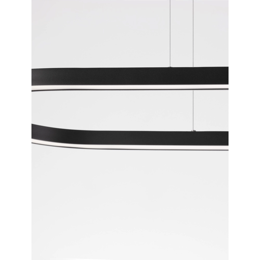 Oval pendant lamp Cuppe black Lyora 5212017438492