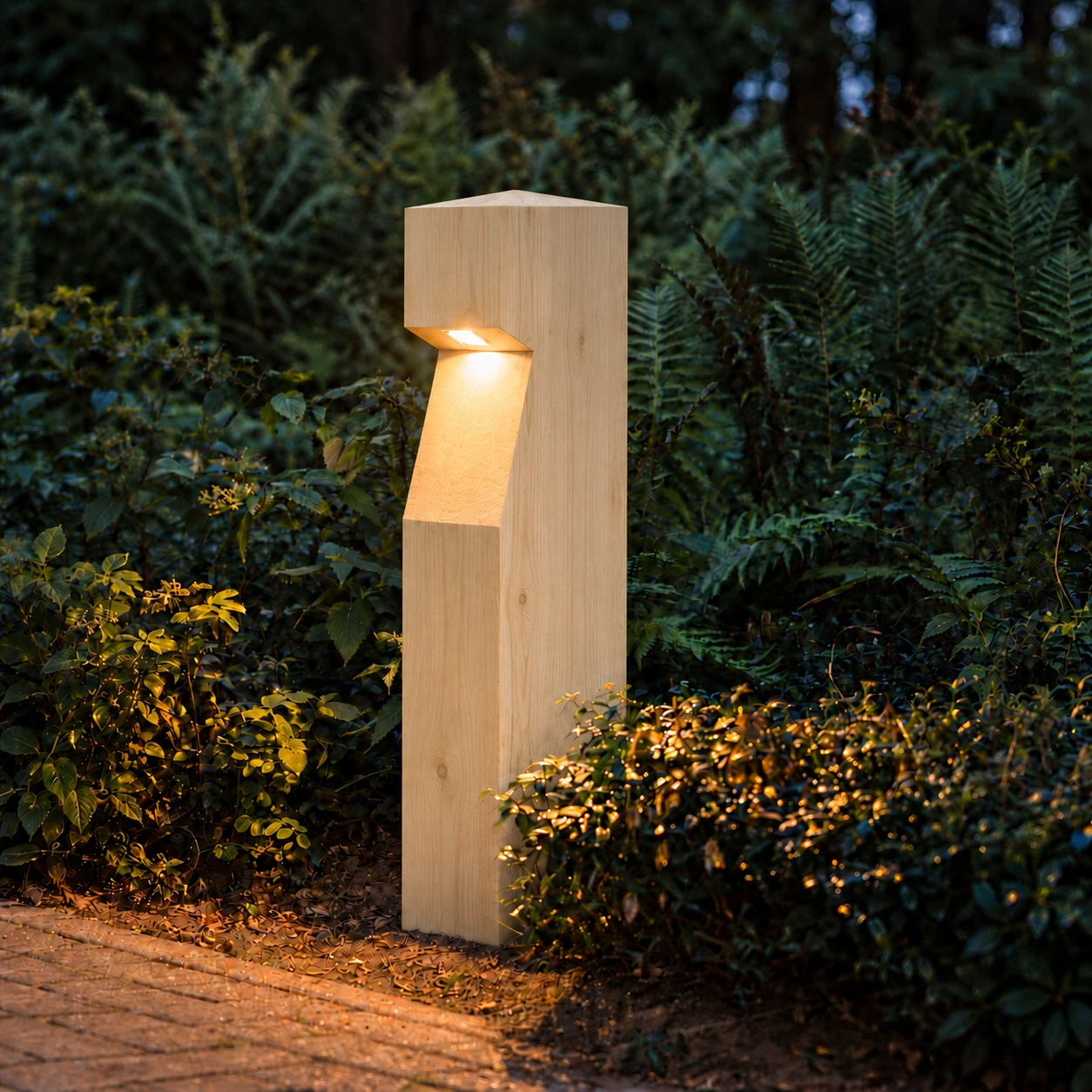 Wooden path lighting Eye 150 Accoya - 15x15x90cm - 2700K