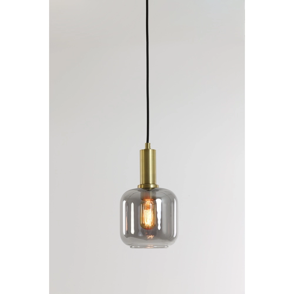 Smoke Glass Pendant Light Lekar Ø 21cm - 1x E27 Light & Living 8717807610975