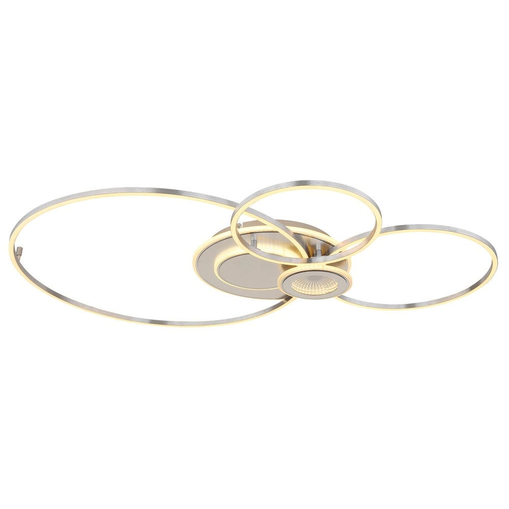 Silver Grey Ceiling Lamp Beltran Design Globo 9007371583690