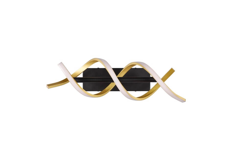 Design wall lamp Sequence black with gold Trio 4017807541861