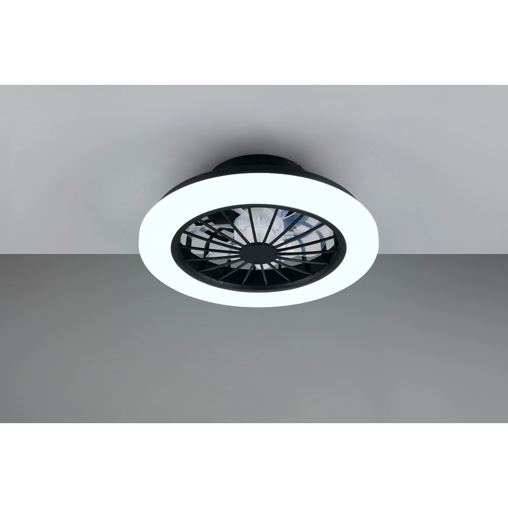 Ceiling fan Rotsund black Ø 38cm Trio 4017807693164