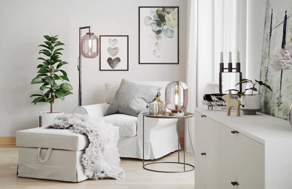 Standing lamp Leola smoke glass By Rydéns 7391741005991