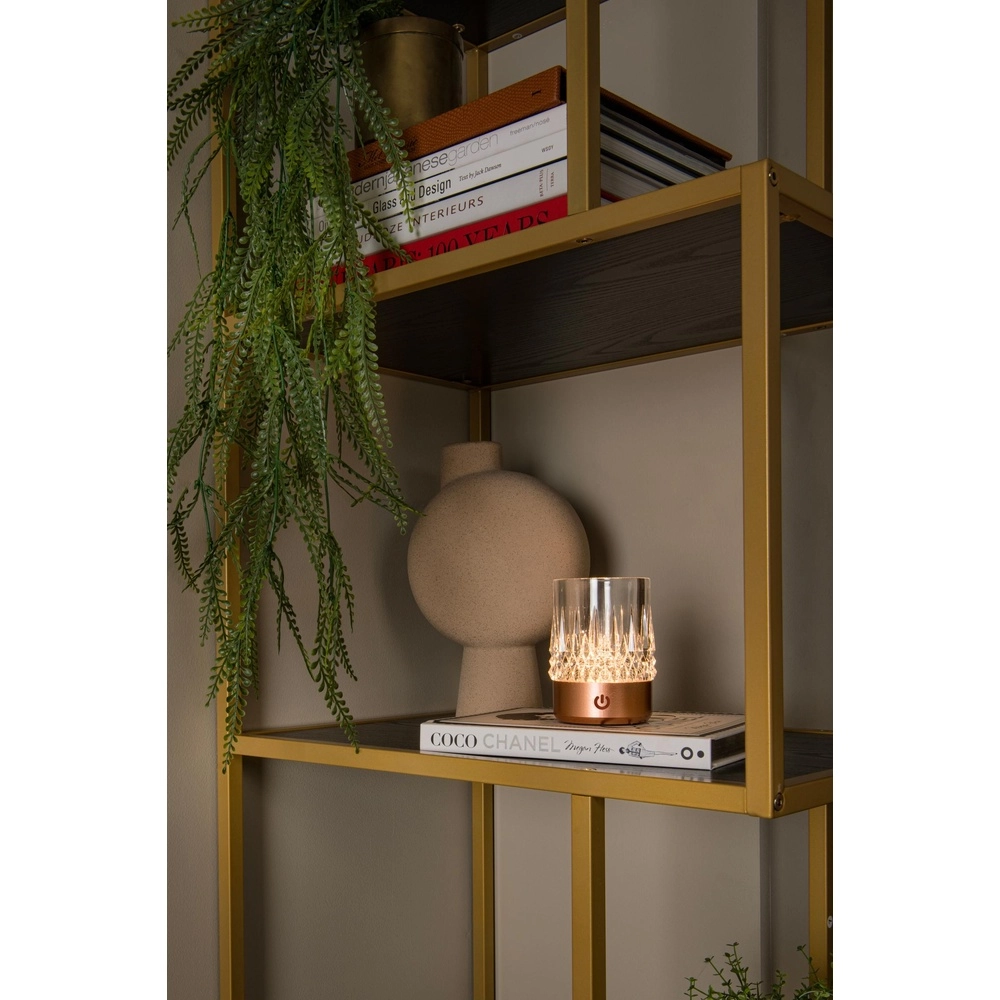 Rechargeable table lamps Lily set of 3 copper Lucide 5411212461094