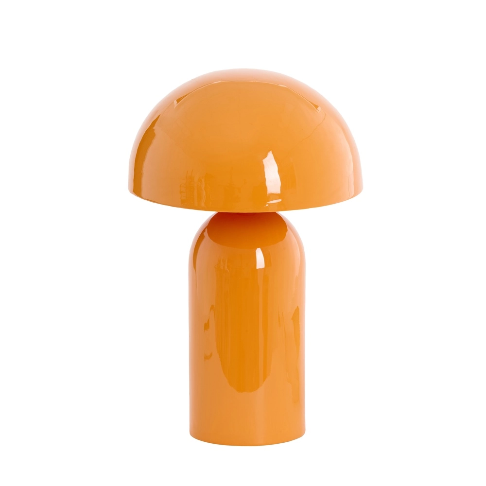 Mushroom table lamp Tolima gloss orange - Ø 31cm