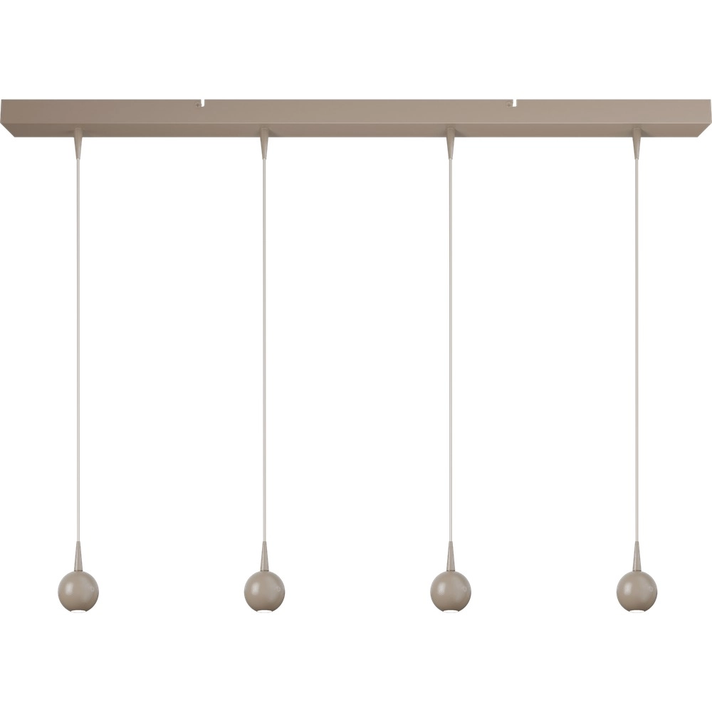 4-light pendant lamp Talana beige terra Ø 6cm DTW