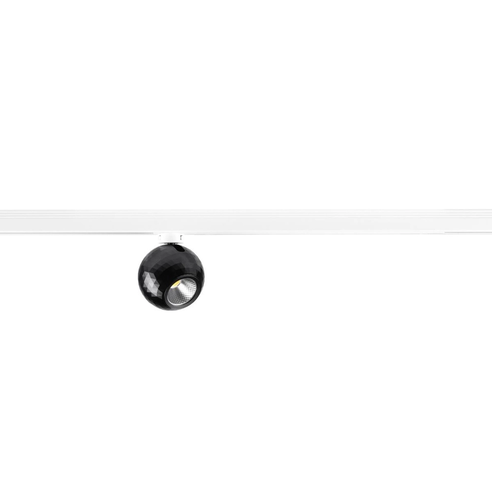 Rail spot Dysko 1-phase white with black SLV 4024163317054