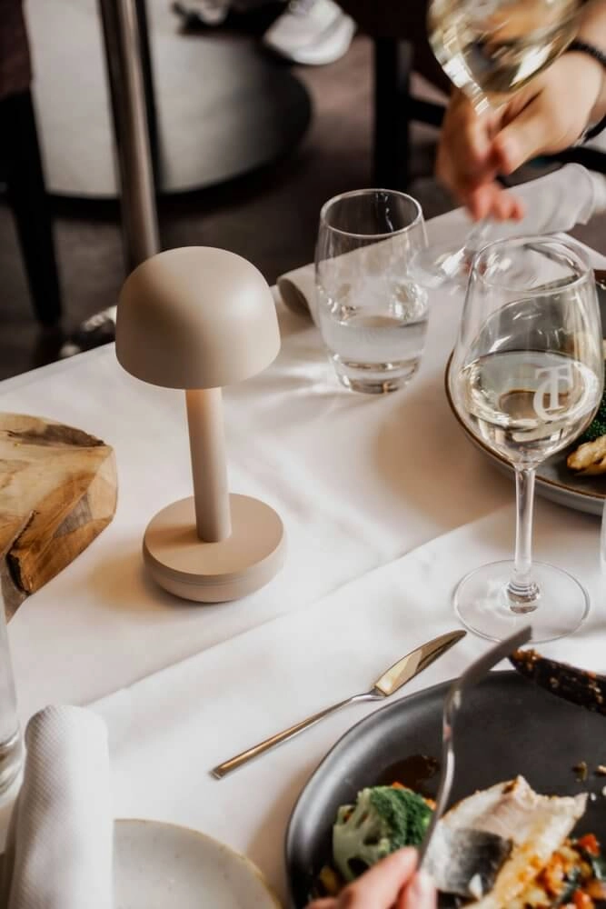 Rechargeable table lamp Two Beige Humble 7446023311380