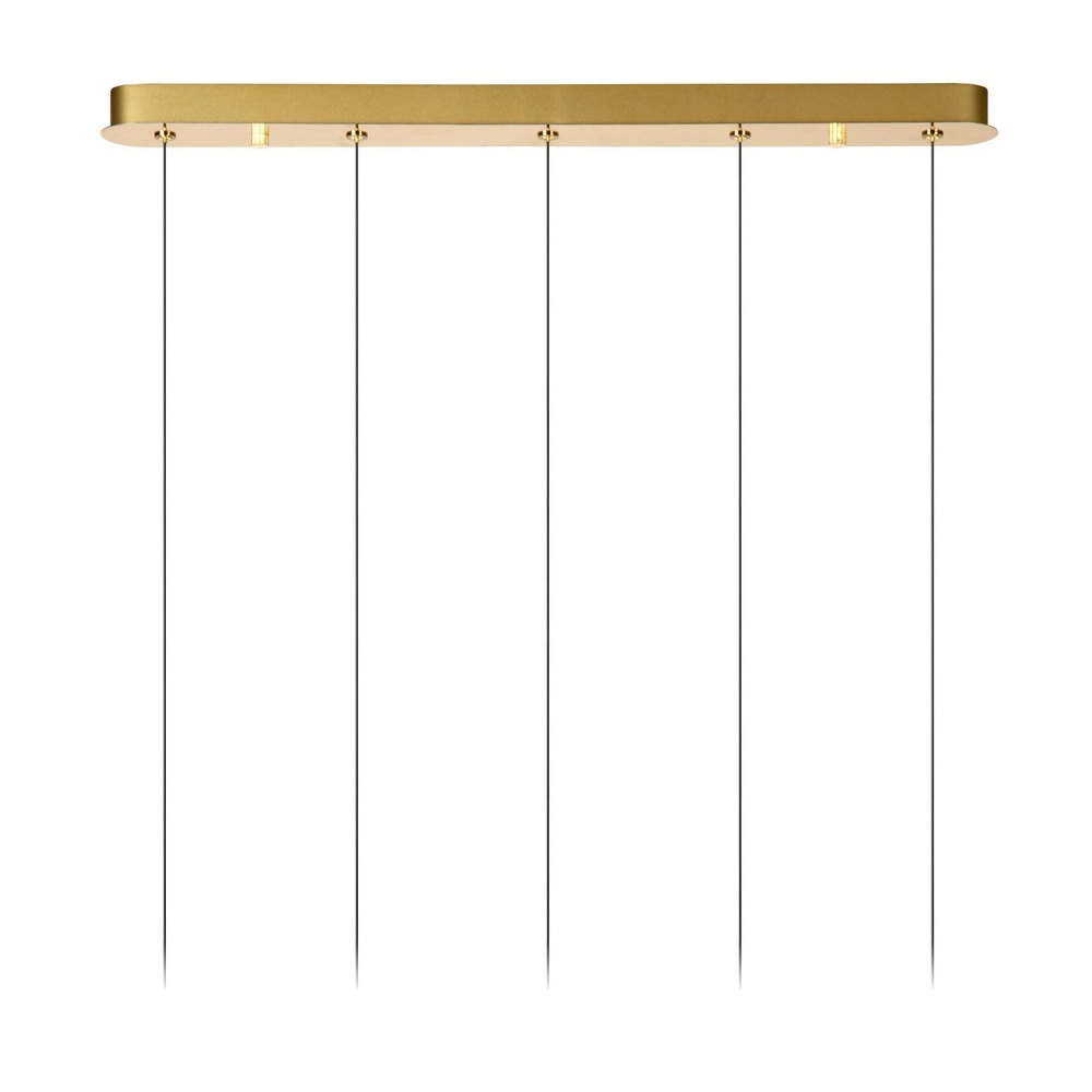 Design pendant lamp Kligande 5-light gold straight Lucide 5411212134646