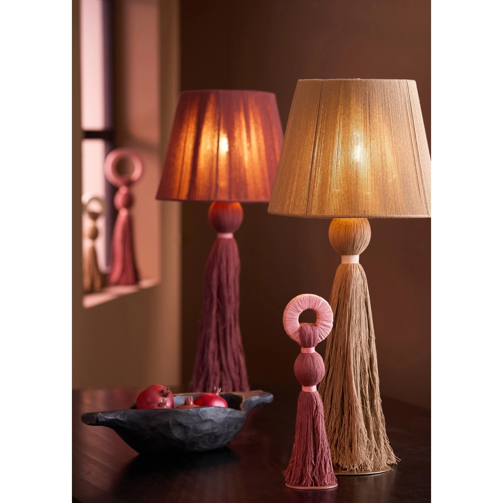 Table lamp Espino Ø 31cm - natural linen Light & Living 8717807808785