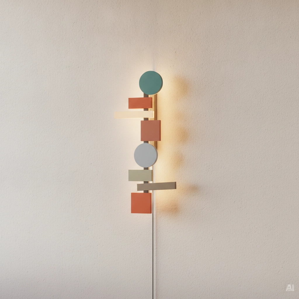 Cheerful wall lamp Margot coloured 105cm