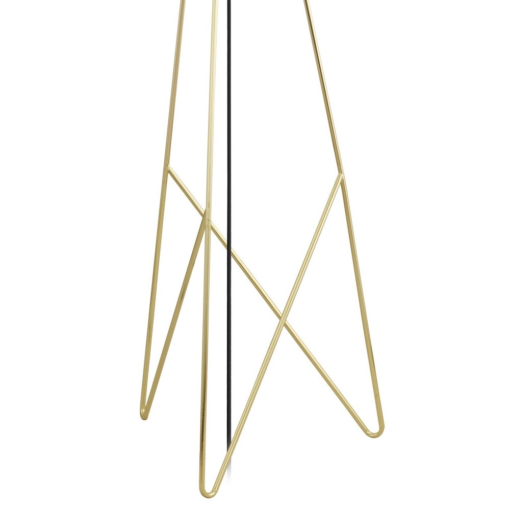 Standing lamp Camporale gold with black lampshade Stars of Light 9002759392314