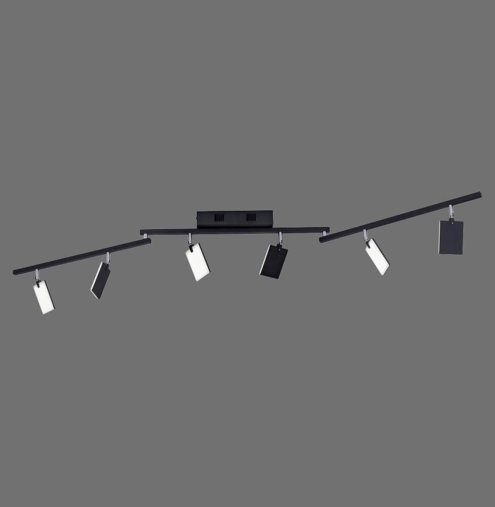 Ceiling lamp Pure Mira 6-light black Paul Neuhaus 4012248359464