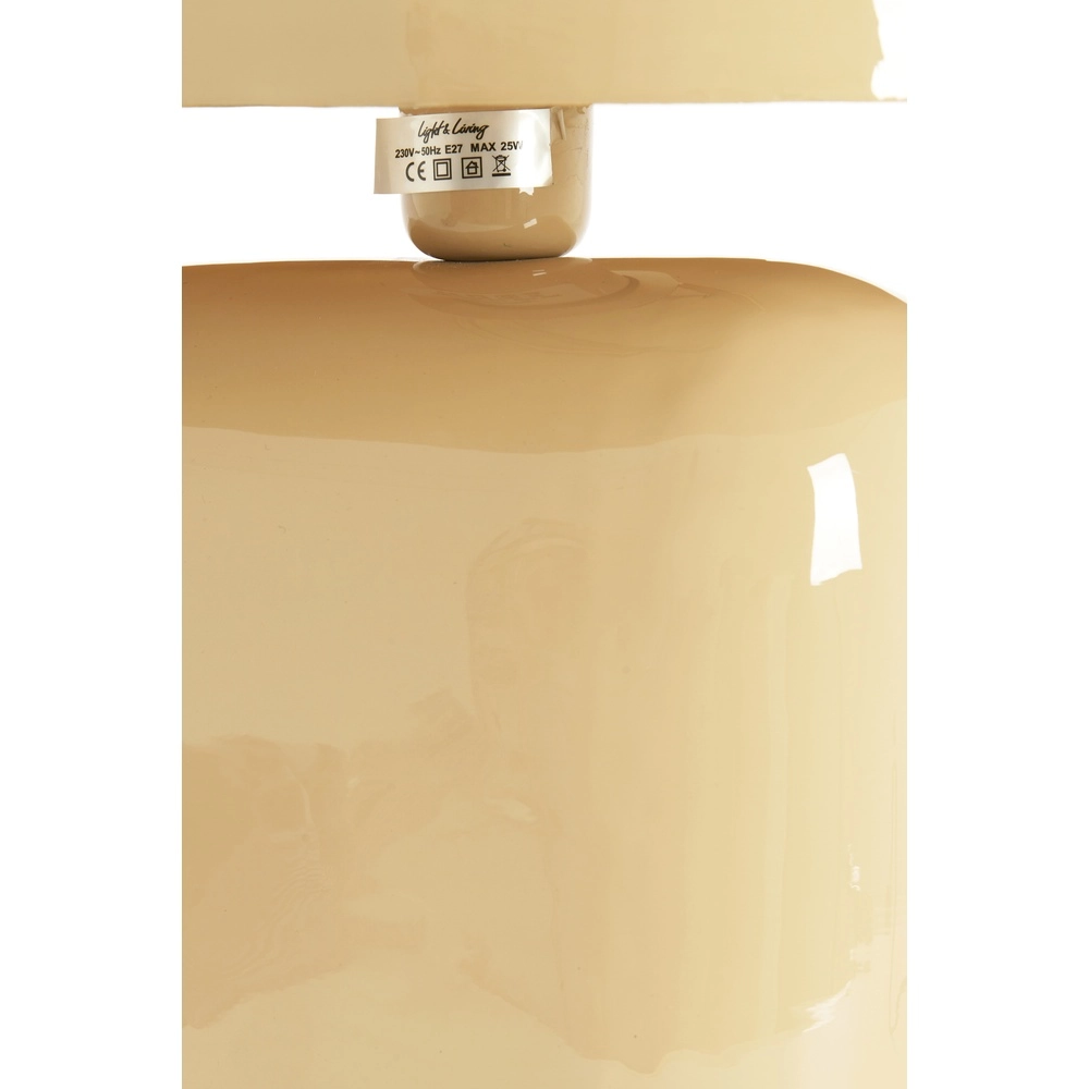 Table lamp Todd oval - gloss sand Light & Living 8717807818937