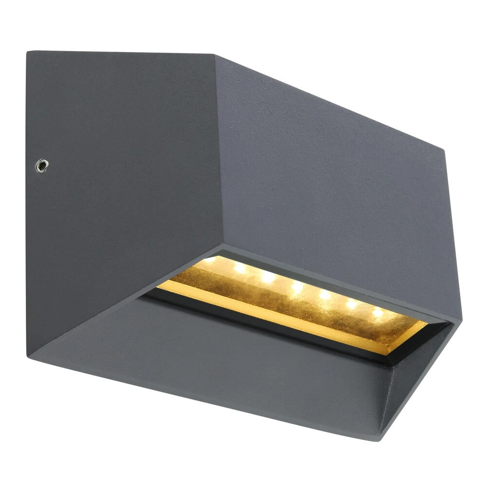Wall lamp Honna rectangle anthracite