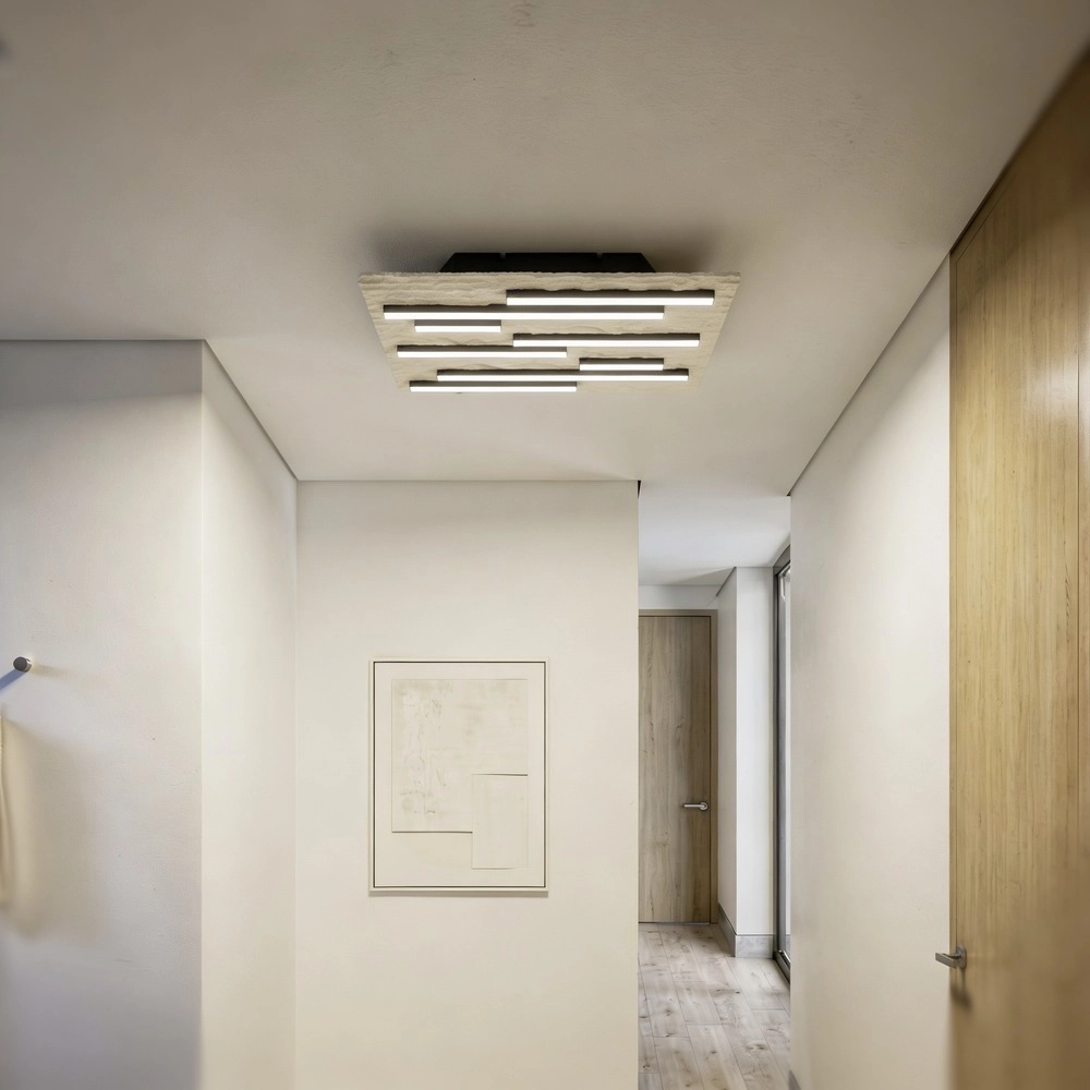 Ceiling lamp Campomarino sand brown 38cm