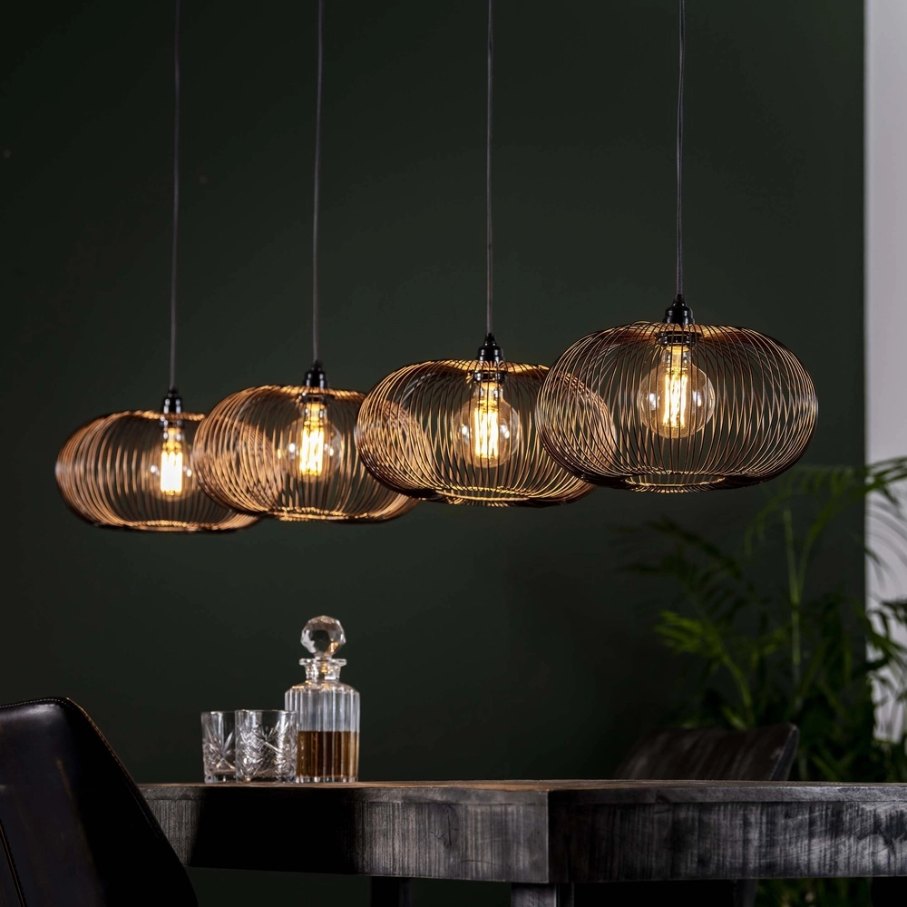 4-light pendant lamp Copper Ø 35cm