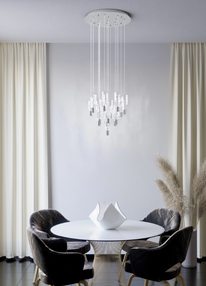 Unique pendant lamp Alemdina chrome 3-step CCT Stars of Light 9008606360093