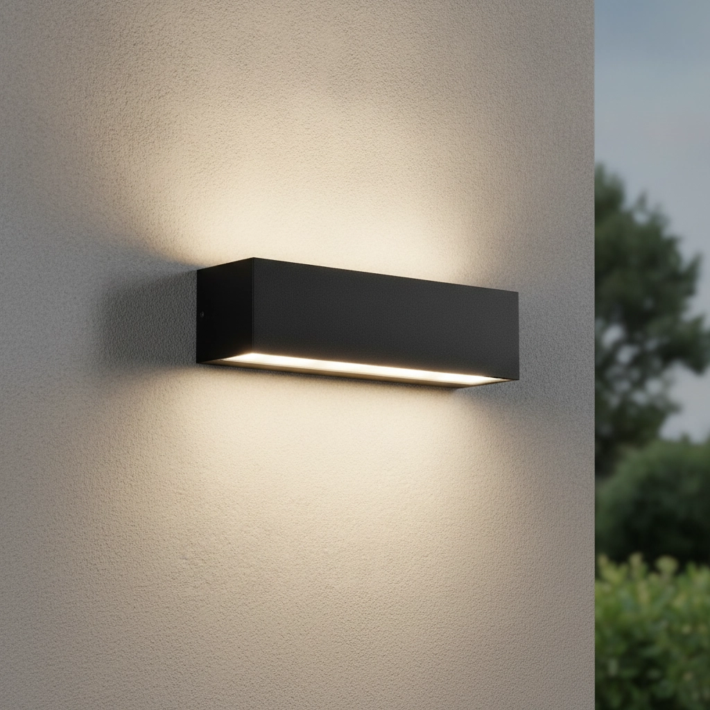 Black wall lamp Flora design