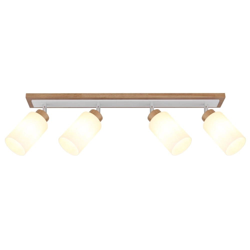 Ceiling lamp Rowena 4-light wood Globo 9007371583362