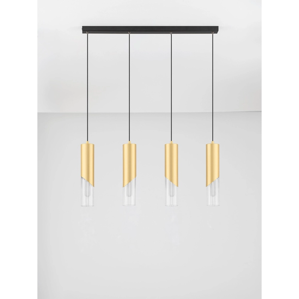 Design pendant lamp Modesto 4-light gold Lyora 5212063501461