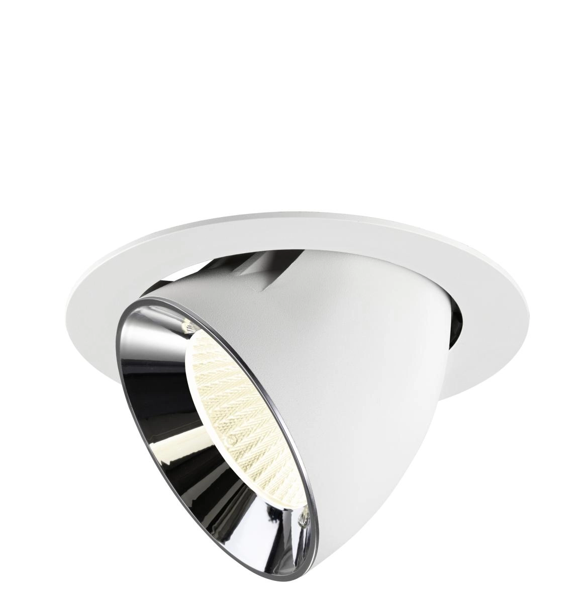 Recessed spotlight Numinos Gimble XL white/chrome 4000K - 40deg